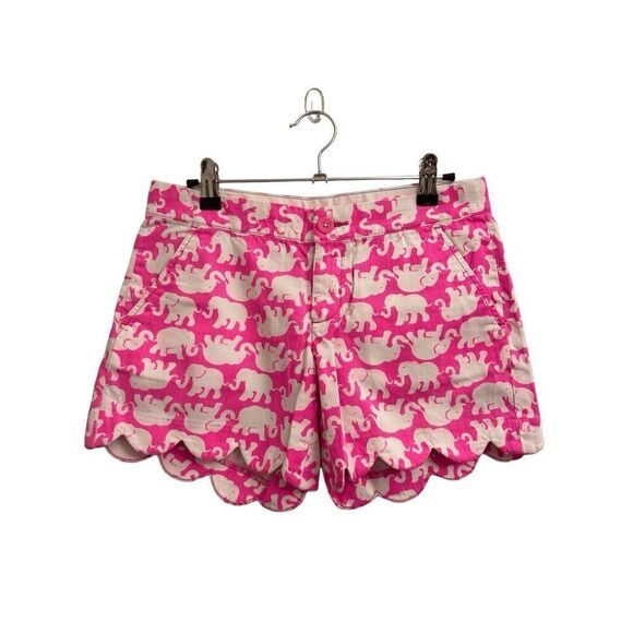 Lilly Pulitzer Buttercup Shorts Pink Elephant 00 - Picture 2 of 8
